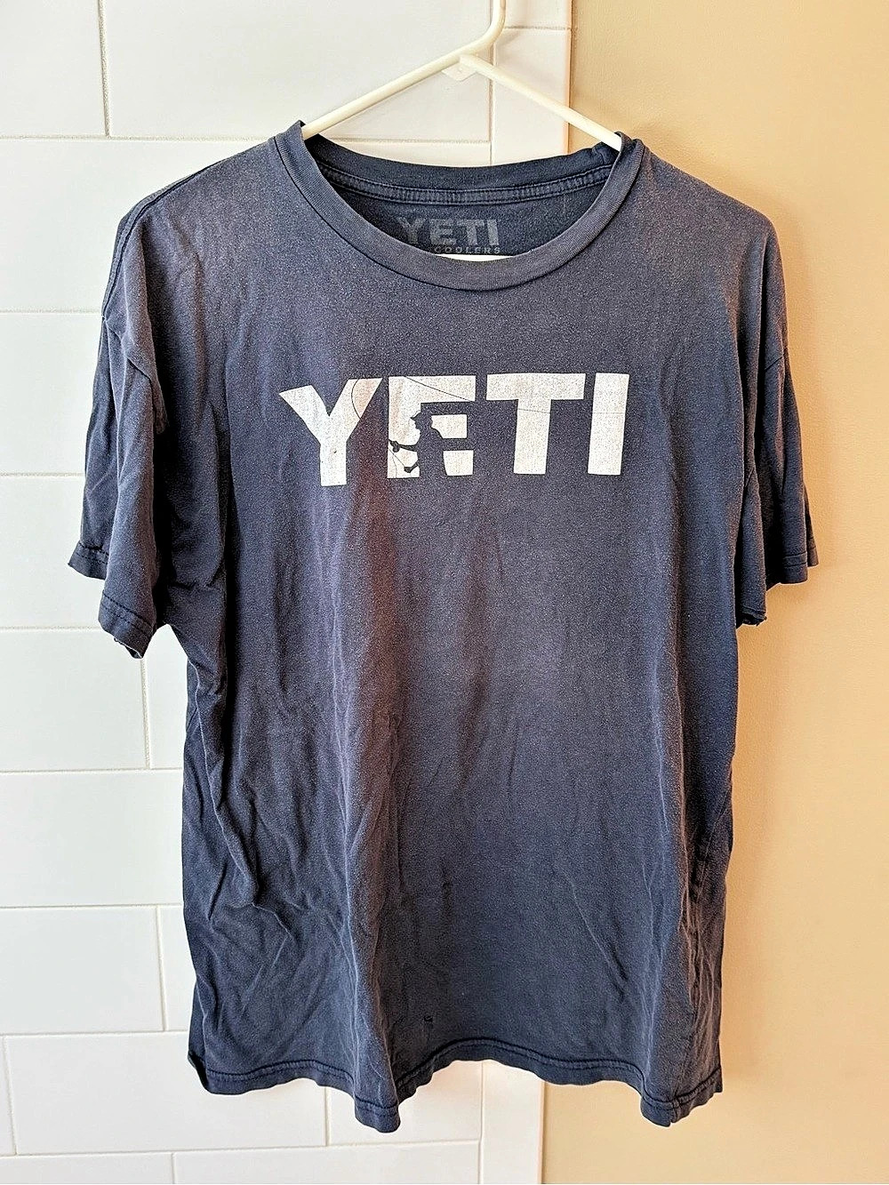YETI Coolers Large Logo Graphic T-Shirt Blue